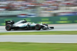 Germany Formula One - F1 - German Grand Prix 2016 - Hockenheimring, Germany - 31/7/16 - Mercedes' Lewis Hamilton during the race. REUTERS/Ralph Orlowski