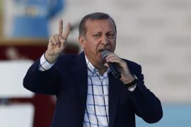 Turkish President Recep Tayyip Erdogan speaks during a rally marking the 563rd anniversary of the conquest of Istanbul by the Ottomans, in Istanbul, Turkey, 29 May 2016. The capital of the Byzantine empire, known then as Constantinople, fell to Ottoman Sultan Mehmed II 29 May 1453.