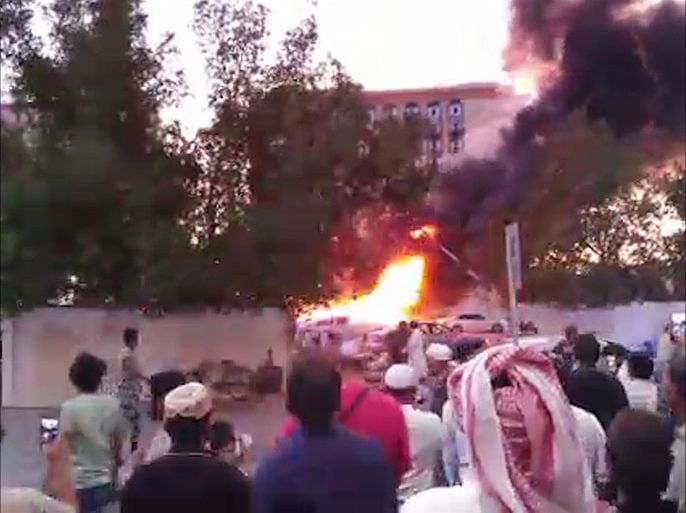 الانفجار الذي وقع قرب الحرم النبوي