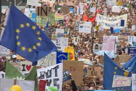 مظاهرة بلندن رفضا للخروج من الاتحاد الأوروبي