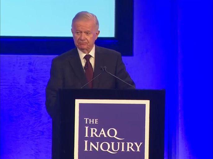 جون شيلكوت رئيس لجنة التحقيق في مشاركة بريطانيا في غزو العراق