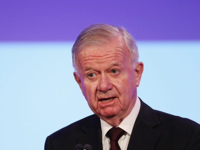 Sir John Chilcot presents The Iraq Inquiry Report at the Queen Elizabeth II Centre in Westminster in London, Britain, 06 July 2016. The Chilcot Inquiry, chaired by Sir John Chilcot, examines the circumstances surrounding the British Governments involvement in the 2003 Iraq War.