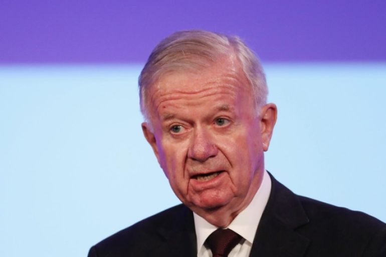 Sir John Chilcot presents The Iraq Inquiry Report at the Queen Elizabeth II Centre in Westminster in London, Britain, 06 July 2016. The Chilcot Inquiry, chaired by Sir John Chilcot, examines the circumstances surrounding the British Governments involvement in the 2003 Iraq War.