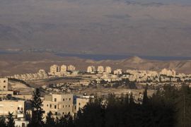 A general view of the Israel Jewish West Bank settlement of Ma’ale Adumim, seen from Jerusalem, and the dead sea and Jordan in the background, on 06 June 2016, Ma'ale Adumim located along the highway between Jerusalem and Jericho was established in 1975, with a population of 40 thousand according to the 2015 statistics, and considered by the the international community with the other Israeli settlements in the West Bank as illegal.
