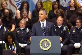 أوباما يقول إن الخطاب المحرض على العنف ضد رجال الشرطة لا يخدم القضية العادلة للسود
