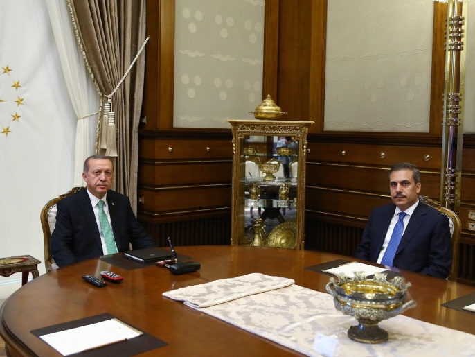 أردوغان التقى فيدان في القصر الرئاسي الجمعة (الأوروبية)