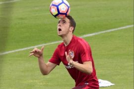 Atletico Madrid's Brazilian player Diogo Jota takes part in the first training session of the 2016/2017 pre-season held at the team's sports city in Majadahonda, Madrid, Spain, 07 July 2016. The Spanish Primera Division League will start on 21 August 2016.