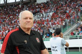 Al-Ahly's coach Martin Jol during their CAF Champions League group A stage football match between Egypt's Al-Ahly and Morocco's Wydad Casablanca at Prince Moulay Abdellah Stadium in Rabat, Morocco, on 27 July 2016.