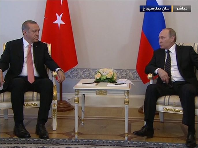 لقاء بين الرئيس التركي والروسي