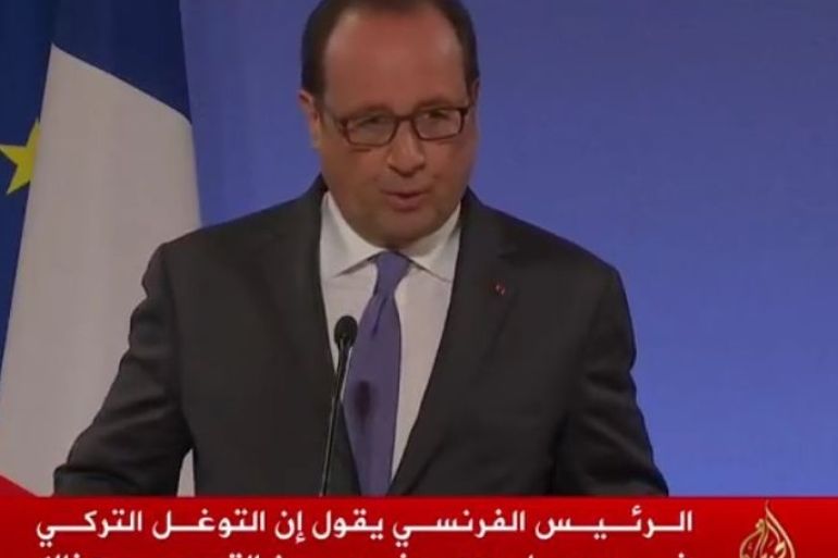 الرئيس الفرنسي قال إن التدخلات المتضاربة لتركيا وروسيا بسوريا تهدد بتصعيد شامل