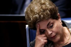 Brazil's suspended President Dilma Rousseff attends the final session of debate and voting on Rousseff's impeachment trial in Brasilia, Brazil, August 29, 2016. REUTERS/Ueslei Marcelino TPX IMAGES OF THE DAY