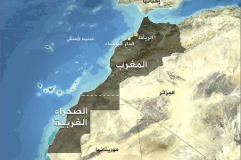 خارطة مغرب والصحراء الغربية
