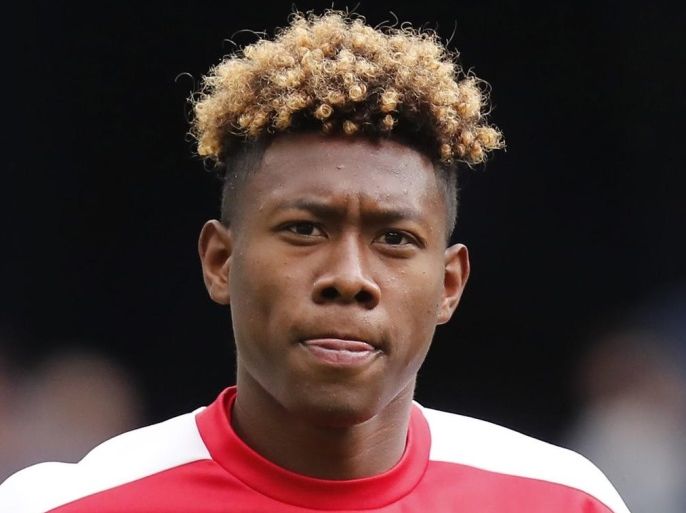 Austrian midfielder David Alaba during the Austrian team's training session at Stade de France in Saint-Denis, near Paris, France 21 June 2016. Austria will face Iceland in the UEFA EURO 2016 group F soccer match on 22 June 2016.(RESTRICTIONS APPLY: For editorial news reporting purposes only. Not used for commercial or marketing purposes without prior written approval of UEFA. Images must appear as still images and must not emulate match action video footage. Photographs published in online publications (whether via the Internet or otherwise) shall have an interval of at least 20 seconds between the posting.) EPA/IAN LANGSDON