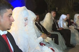 زفاف جماعي في أربيل لستين من النازحين