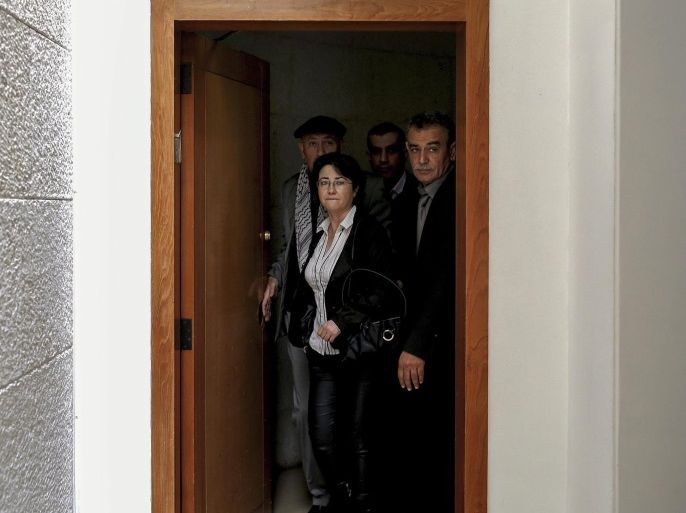 Arab-Israeli lawmaker Hanin Zoabi leaves the Israeli Supreme Court in Jerusalem, Israel, 17 February 2105 after a hearing related to the decision of Central Elections Committee to ban Zoabi from running in the upcoming 17 March elections for the Israeli Knesset (Parliament). Israel's Central Elections Committee (CEC) voted overwhelmingly on 10 Februray to disqualify an outspoken Arab lawmaker from running for the Knesset in the March 17 parliamentary election.