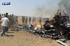 سقوط طائرة مروحية روسية بين ريفي إدلب وحلب