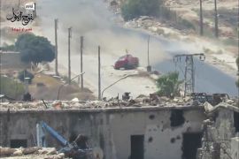 المعارضة تدمر عربة عسكرية لحزب الله بحلب