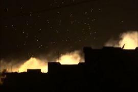 قصف روسي بالقنابل العنقودية على مدينة تلبيسة بريف حمص