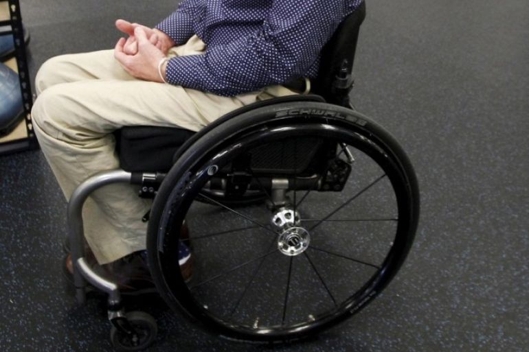 Adam Fritz poses for Reuters at the Project Walk facility in Claremont, California, September 24, 2015. A brain-to-computer technology that can translate thoughts into leg movements has enabled Fritz, paralyzed from the waist down by a spinal cord injury to become the first such patient to walk without the use of robotics. REUTERS/Alex Gallardo