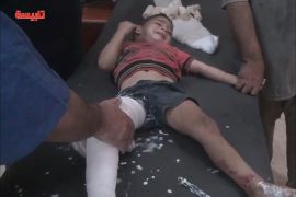ضحايا أطفال جراء غارات روسية على مدينة تلبيسة