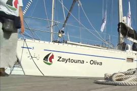 سفينة أسطول الحرية "زيتونة" لكسر الحصار عن غزة تصل إلى جزيرة صقلية في طريقها إلى القطاع