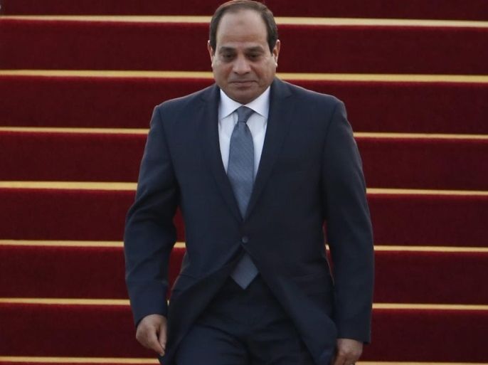 Egyptian President Abdel Fattah el-Sisi arrives at the Hangzhou Xiaoshan International Airport in Hangzhou City of Zhejiang province, China, 03 September 2016. The G20 Summit will be held in Hangzhou on 04 to 05 September.