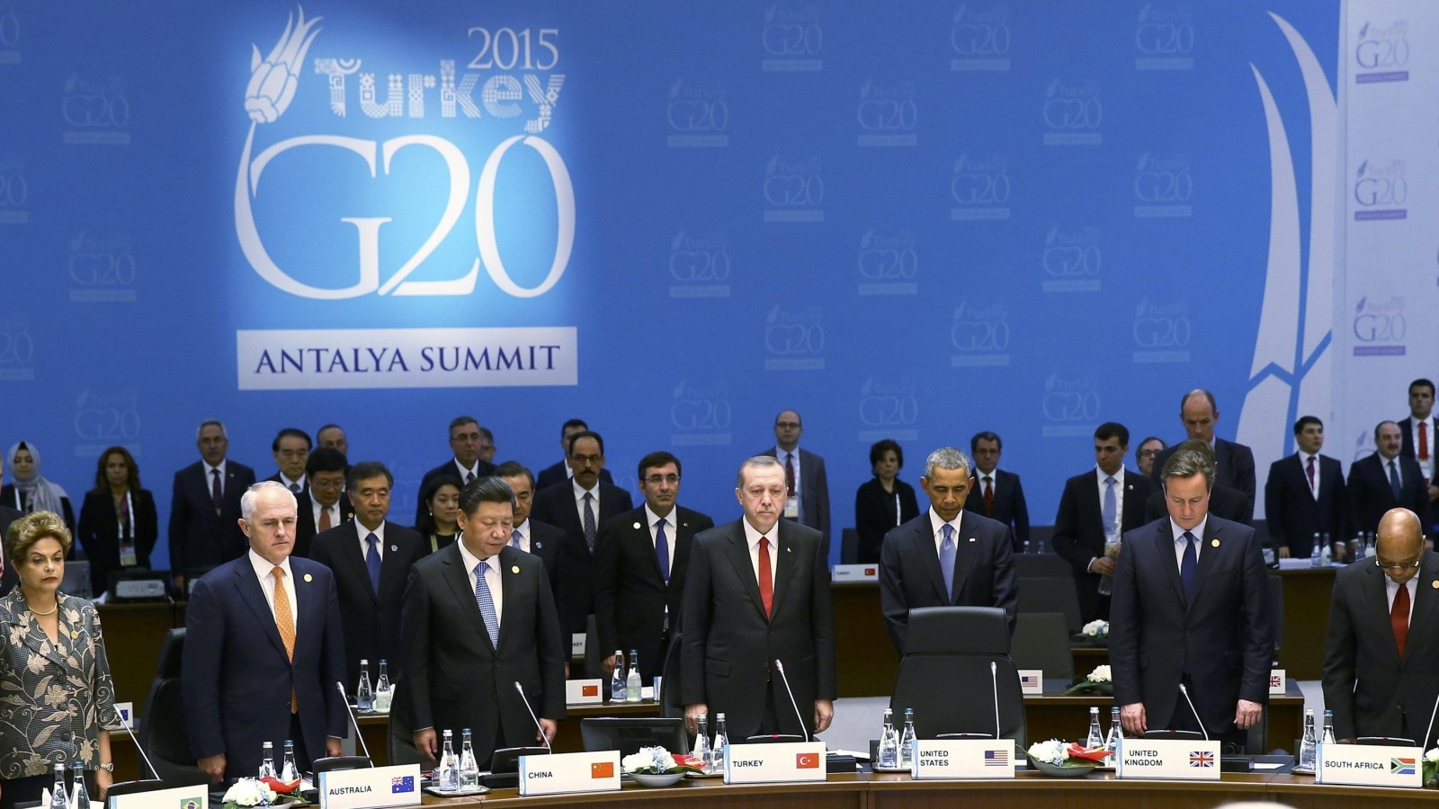 صورة من قمة مجموعة العشرين في مدينة أنطاليا التركية في نوفمبر/تشرين الثاني 2015 