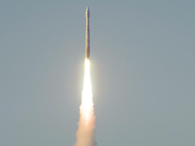 The United Launch Alliance Atlas V rocket carrying NASA's Origins, Spectral Interpretation, Resource Identification, Security-Regolith Explorer (OSIRIS-REx) spacecraft lifts off from Space Launch Complex 41 at Cape Canaveral Air Force Station, Florida, U.S. in this September 8, 2016 handout photo. OSIRIS-REx will be the first U.S. mission to sample an asteroid, retrieve at least two ounces of surface material and return it to Earth for study. Joel Kowsky/NASA/Handou