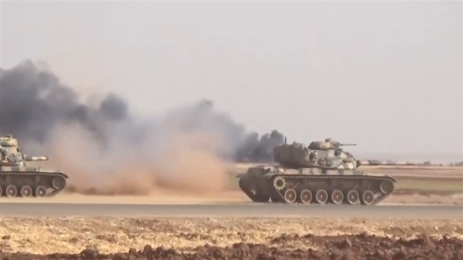 ‪القوات التركية واصلت عملياتها العسكرية في شمال سوريا‬ (الجزيرة)