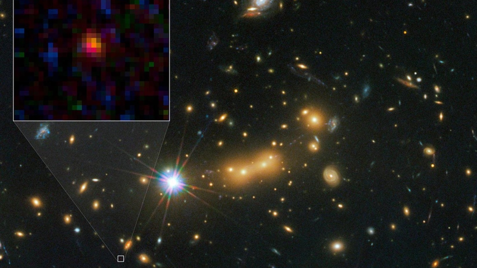 ‪صورة أصدرتها ناسا لمجرة اكتشفت عام 2012 وحملت اسم 