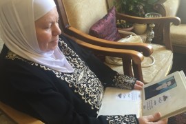فلسطين القدس-والدة الشهيد أيمن الشامي الذي استشهد في مجزرة الأقصى يوم 8 أكتوبر1990