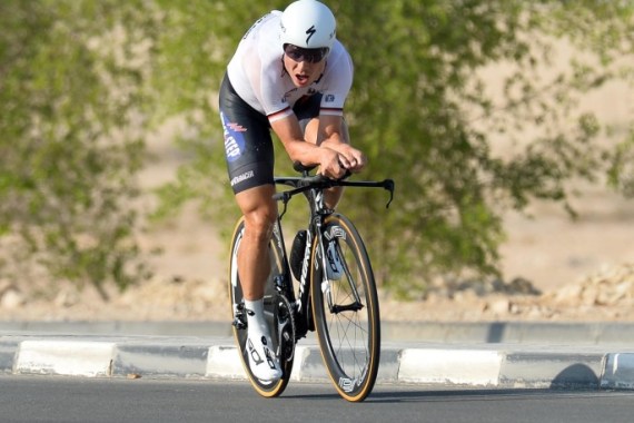 Tony Martin of Germany in action on his way to win the Men Elite Individual Time Trial event at the 2016 cycling Road World Championships in Qatar, Doha, 12 October 2016.