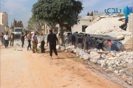 الدمار في جمعية اولي الالباب جراء غارات روسية ببلدة أورم_الكبرى بريف حلب