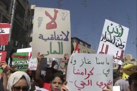 احتجاجات بالأردن تندد باتفاقية الغاز الإسرائيلي