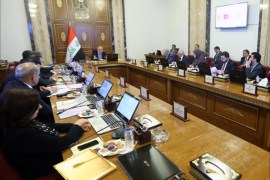 اجتماع مجلس الوزراء العراقي برئاسة حيدر العبادي