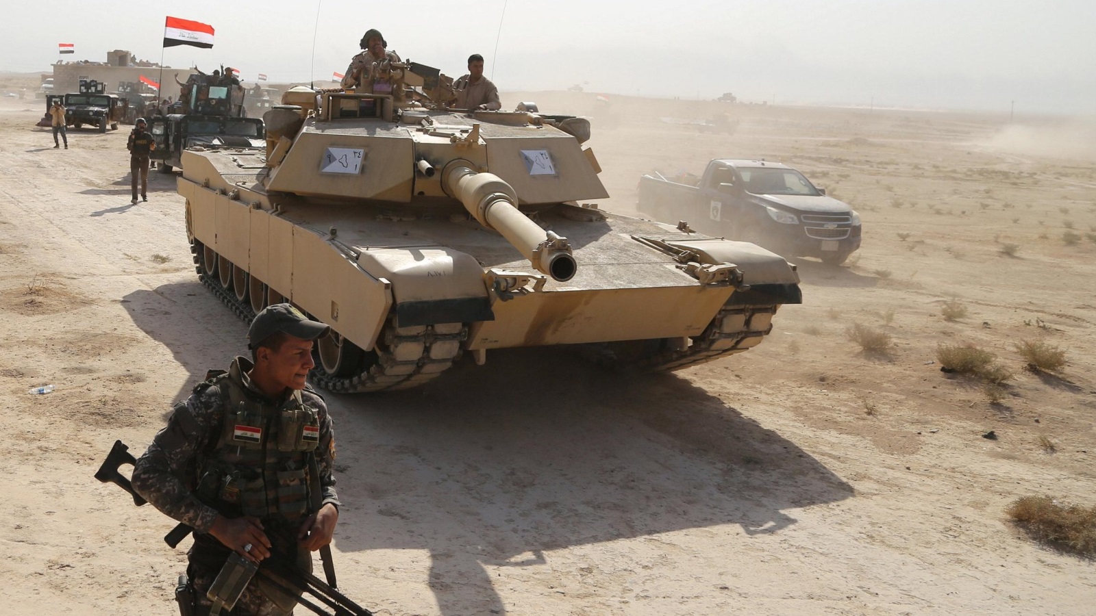 ‪القوات العراقية أعلنت أنها استعادت عدة قرى من تنظيم الدولة جنوبي الموصل‬ (رويترز)