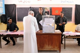 Moroccan vote in the parliamentary elections at a polling station in the capital Rabat, Morocco, 07 October 2016. Moroccans vote to elect a new parliament.