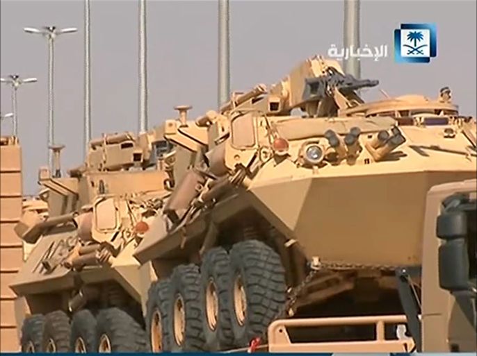 تعزيزات عسكرية سعودية باتجاه الحدود مع اليمن