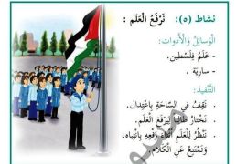 صفحة من كتاب التنشئة الوطنية الذي قرر الاحتلال حظره في مدارس القدس
