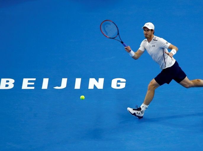 Tennis - China Open Men's Singles First Round - Beijing, China - 04/10/16. Andy Murray of Great Britain plays against Andreas Seppi of Italy. REUTERS/Thomas Peter