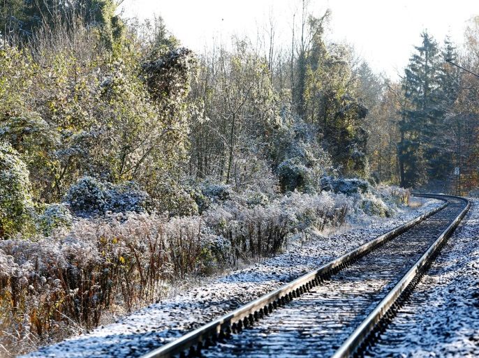 Rails are pictured close to the disaster site in Bad Aibling near Rosenheim, Germany November 9, 2016, where 12 people died after two trains crashed in Bad Aibling on February 9, 2016. REUTERS/Michaela Rehle