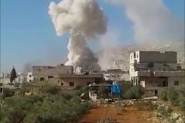 سقوط قنبلة على ريف حلب الغربي