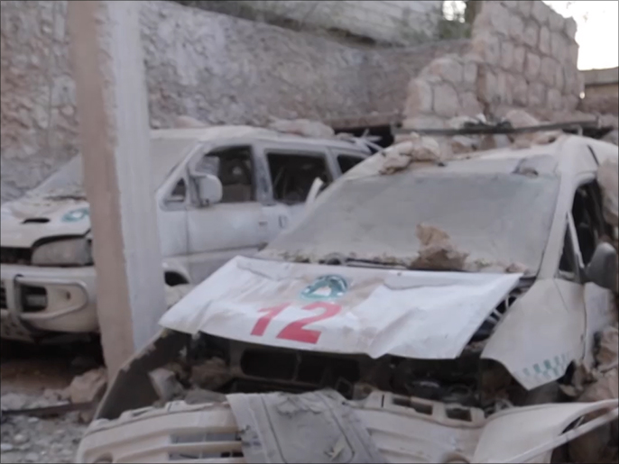 ‪آثار قصف جوي سابق على ريف إدلب‬ آثار قصف جوي سابق على ريف إدلب (الجزيرة)
