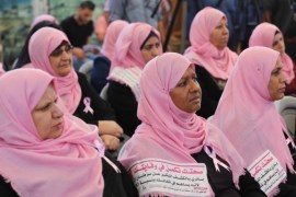 يعد سرطان الثدي في المرتبة الأولى بين السرطانات المؤدية للوفاة عند الإناث في الأراضي الفلسطينية وبنسبة 25% من تلك الوفيات بحسب إحصائيات فلسطينية رسمية.
