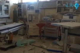 A still image taken from a video posted on social media said to be shot on November 14, 2016, shows the damage inside a hospital, said to be in the rebel-held town of Atareb in the countryside west of Aleppo, Syria.Social Media ATTENTION EDITORS - THIS IMAGE WAS PROVIDED BY A THIRD PARTY. EDITORIAL USE ONLY. NO RESALES. NO ARCHIVE. TPX IMAGES OF THE DAY