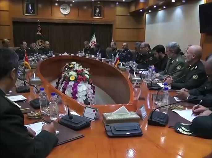 توقيع اتفاق التعاون العسكري بين إيران والصين