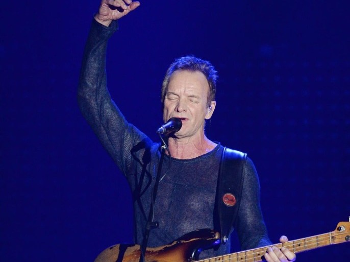 British musician Sting performs at the German Radio Prize awards ceremony in Hamburg, Germany, 06 October 2016. The event is held to recognize excellence in eleven different categories of radio programming such as comedy, moderation and interviews.