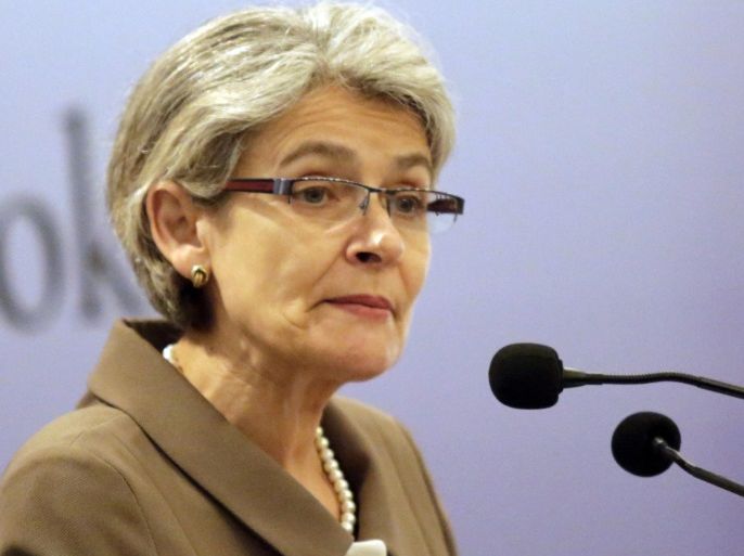 Irina Bokova, Director General of the United Nations Educational, Scientific and Cultural Organization (UNESCO) delivers a keynote lecture under the theme ‘Soft Power for Peace and Development: UNESCO and the Sustainable Development Goals’ at the Lakshman Kadirgamar Institution of International Relations and Strategic Studies in Colombo, Sri Lanka 16 August 2016. Irina Bokova, the first female to head the UNESCO is on a four-day official visit to Sri Lanka on the invita