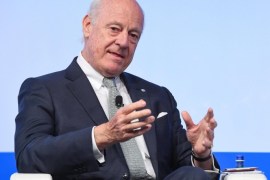 Staffan De Mistura, special envoy United Nations for Syria, during the second edition of the Med-Mediterranean dialogues in Rome, Italy, 03 December 2016. The Rome Med-Mediterranean dialogues are an annual high-level initiative organized by the Italian Ministry of Foreign Affairs and the Italian Institute for International Political Studies (ISPI).