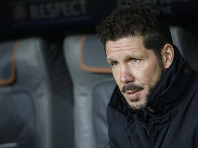 Football Soccer - Bayern Munich v Atletico Madrid - UEFA Champions League Group Stage - Group D - Allianz Arena, Munich, Germany - 06/12/16 - Atletico Madrid's coach Diego Simeone before the match . REUTERS/Michaela Rehle